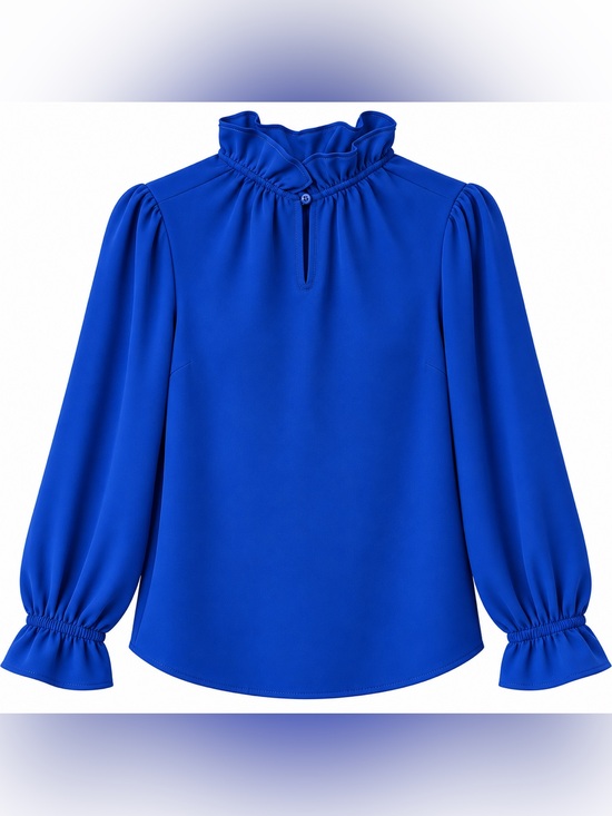J. Crew Tops - J. Crew Ruffleneck Top in 365 Crepe Blouse